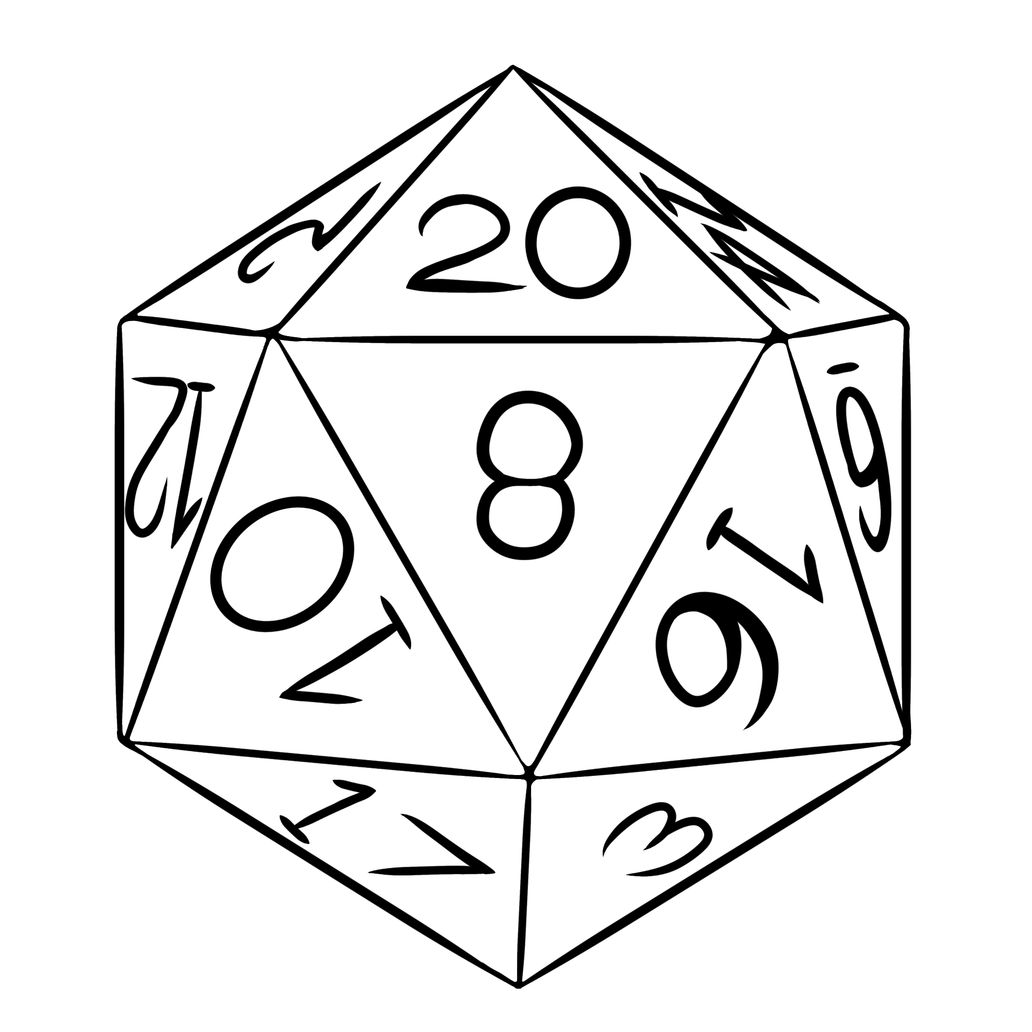d20 die